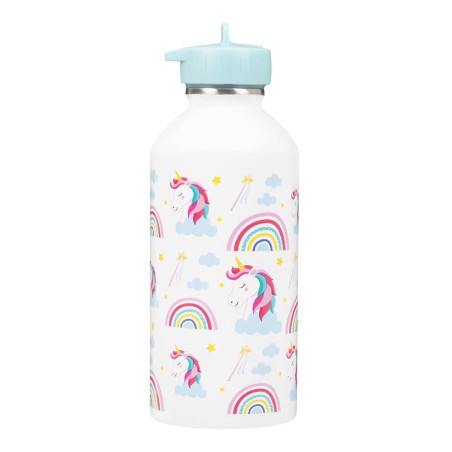 Gourde enfant Acier inoxydable DRAEGER PARIS - Facile à nettoyer - gourde réutilisable - Idéale pour parc, école - Contenance 30