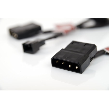 Noctua NA-SAC1, Adaptateurs 3 vers 4 Broches pour Ventilateurs de PC (Noir)