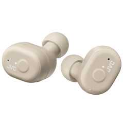 JVC écouteurs True Wireless, Embouts à mémoire de Forme, résistant à l'eau (IPX5), Bluetooth 5.1, HA-A11T-T (Marron)