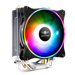 SPIRIT OF GAMER - AIRCOOLER 120 MM ARGB - Ventirad pour Processeurs Intel Et AMD – Rétro-Eclairage RGB Adressable 3 Pin / 5 Volt