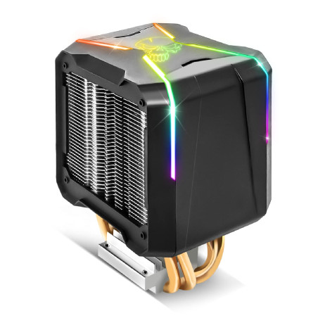 Spirit Of Gamer - AIRCOOLER PRO RGB - Ventirad Pour Processeurs Intel Et AMD – Rétro-Eclairage RGB Adressable 3 Pin / 5 Volts –