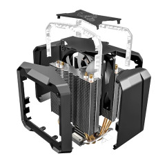 Spirit Of Gamer - AIRCOOLER PRO RGB - Ventirad Pour Processeurs Intel Et AMD – Rétro-Eclairage RGB Adressable 3 Pin / 5 Volts –