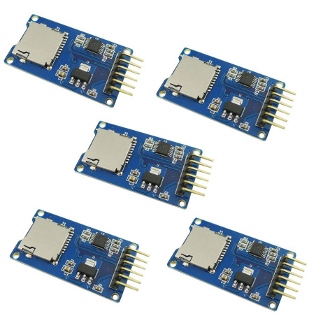Aihasd 5PCS SPI Lecteur Micro Memoire SD TF Carte memoire Carte Module Bouclier