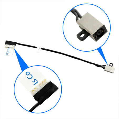 MMOBIEL Câble Flexible de Remplacement du connecteur DC Power Jack Dock Compatible avec Dell Vostro 3480 3481 3580 3581 3582 358