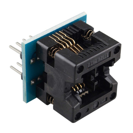 HALJIA Soic8 Sop8 à Dip8 IC Socket Converter Module Programmeur Adaptateur Ots-16–03 pour 24 x x x x x 93 x x x x x Eeprom
