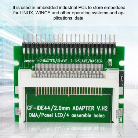 ASHATA CF à 2,5 Pouces IDE HDD 44Pin, Carte mémoire Compact Flash CF à 2,5 Pouces IDE IDE pour Ordinateur Portable Carte Adaptat