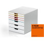 DURABLE - VARICOLOR MIX 7 - Module de classement - 7 Tiroirs - Casier de rangement bureau - Pour documents au Format A4+- 1 pièc DURABLE - VARICOLOR MIX 7 - Module de classement - 7 Tiroirs - Casier de rangement bureau - Pour documents au Format A4+- 1 pièc