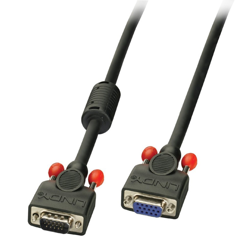 Lindy Rallonge VGA, noir, 0,5m Lindy Rallonge VGA, noir, 0,5m