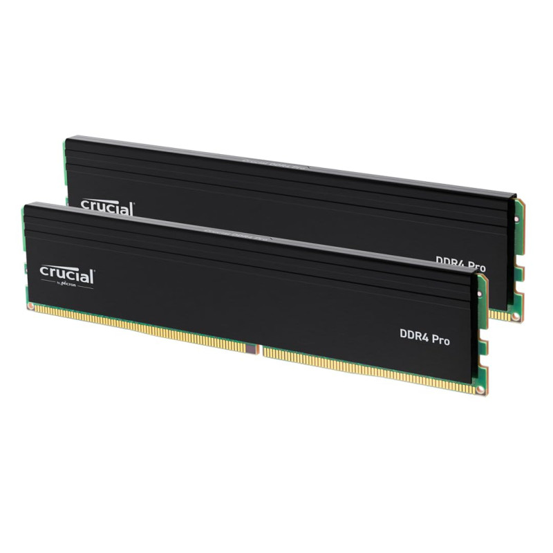 Crucial Pro RAM DDR4 64Go Kit (2x32Go) 3200MHz, Intel XMP 2.0, PC Mémoire - CP2K32G4DFRA32A Crucial Pro RAM DDR4 64Go Kit (2x32Go) 3200MHz, Intel XMP 2.0, PC Mémoire - CP2K32G4DFRA32A