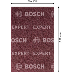 Bosch 1x Tampons en non-tissé EXPERT N880 (pour Tôles en acier, Acier inoxydable, Ø 152 x 229 mm, Medium A, Professional Accesso