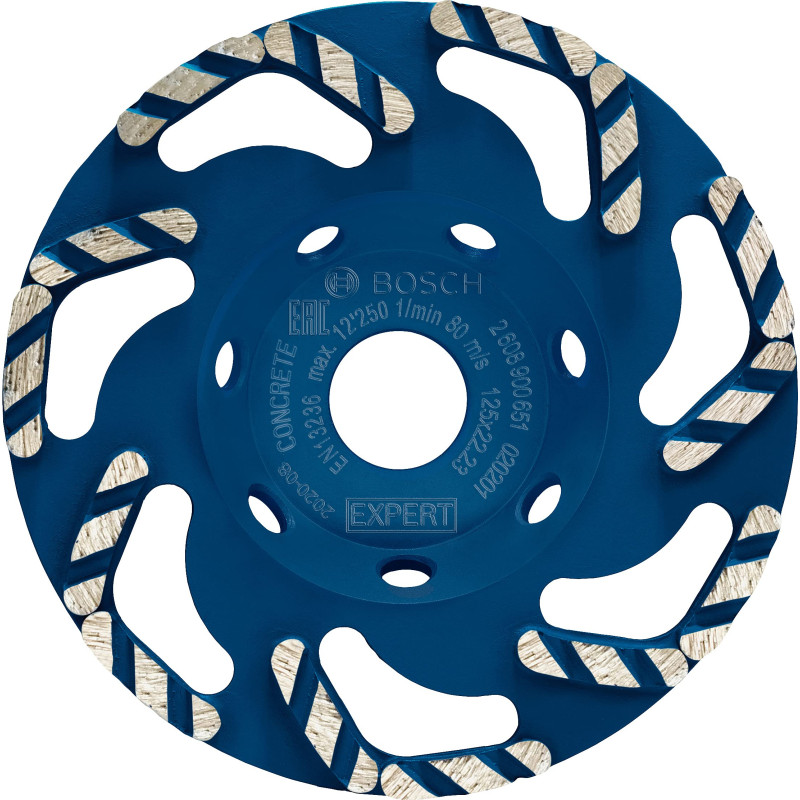 Bosch 1x EXPERT Concrete Diamond Grinding Heads (pour Béton, Béton, Ø 125 mm, Professional Accessoire Meuleuse à béton) Bosch 1x EXPERT Concrete Diamond Grinding Heads (pour Béton, Béton, Ø 125 mm, Professional Accessoire Meuleuse à béton)