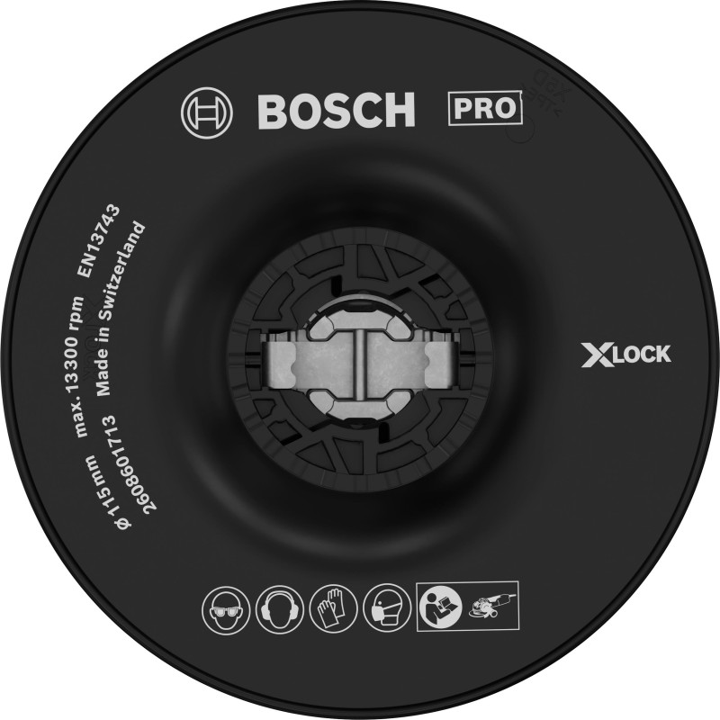 Bosch 1x Plateau de ponçage dur PRO Backing Pad Hard , X-Lock (Ø 115 mm, Professional Accessoire Petite meuleuse angulaire) Bosch 1x Plateau de ponçage dur PRO Backing Pad Hard , X-Lock (Ø 115 mm, Professional Accessoire Petite meuleuse angulaire)