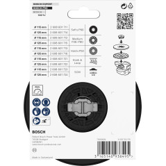 Bosch 1x Plateau de ponçage dur PRO Backing Pad Hard , X-Lock (Ø 115 mm, Professional Accessoire Petite meuleuse angulaire)
