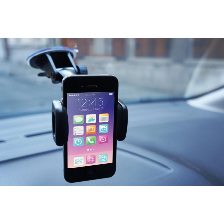 Auto-T Support smartphone et GPS orientable 360° Auto-T 540119, Noir