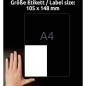 Avery 800 Etiquettes Autocollantes Multi-usages (4 par Feuille) - 105x148mm - Impression Laser - Jet d'Encre - Blanc (3483) Avery 800 Etiquettes Autocollantes Multi-usages (4 par Feuille) - 105x148mm - Impression Laser - Jet d'Encre - Blanc (3483)