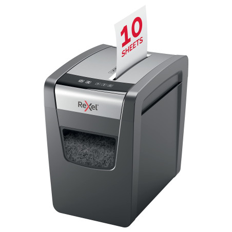 Rexel, Destructeur de Documents Momentum X410-SL, Coupe Croisée, Sécurité P4, Capacité 11-10 Feuilles (70-80 g/m²), Corbeille 23