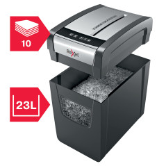 Rexel, Destructeur de Documents Momentum X410-SL, Coupe Croisée, Sécurité P4, Capacité 11-10 Feuilles (70-80 g/m²), Corbeille 23