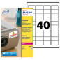 AVERY - 800 Étiquettes Ultra-Adhésives Personnalisables Polyester - Format 45,7 x 25,4 mm - Impression Laser
