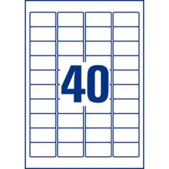 AVERY - 800 Étiquettes Ultra-Adhésives Personnalisables Polyester - Format 45,7 x 25,4 mm - Impression Laser