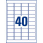 AVERY - 800 Étiquettes Ultra-Adhésives Personnalisables Polyester - Format 45,7 x 25,4 mm - Impression Laser