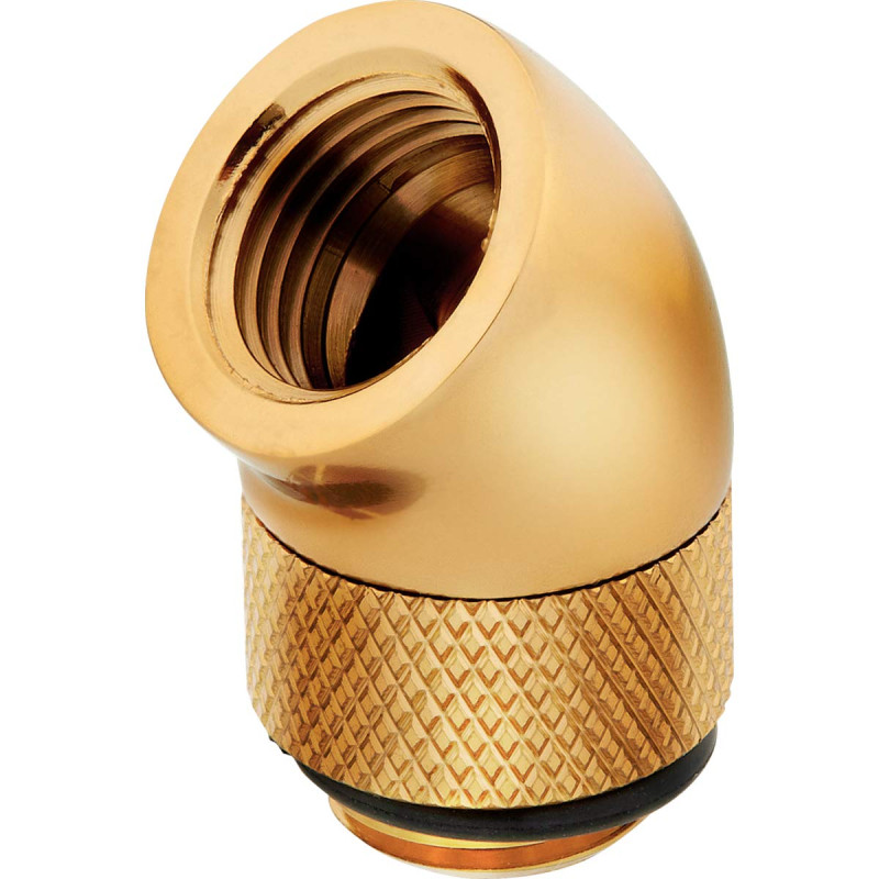 Corsair Hydro X Series Adaptateur Rotatif 45 Degrés, Lot de 2 (Filetages G1/4 BSPP, Durabilité en Laiton Massif, Mécanisme de Ro Corsair Hydro X Series Adaptateur Rotatif 45 Degrés, Lot de 2 (Filetages G1/4 BSPP, Durabilité en Laiton Massif, Mécanisme de Ro