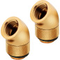 Corsair Hydro X Series Adaptateur Rotatif 45 Degrés, Lot de 2 (Filetages G1/4 BSPP, Durabilité en Laiton Massif, Mécanisme de Ro Corsair Hydro X Series Adaptateur Rotatif 45 Degrés, Lot de 2 (Filetages G1/4 BSPP, Durabilité en Laiton Massif, Mécanisme de Ro
