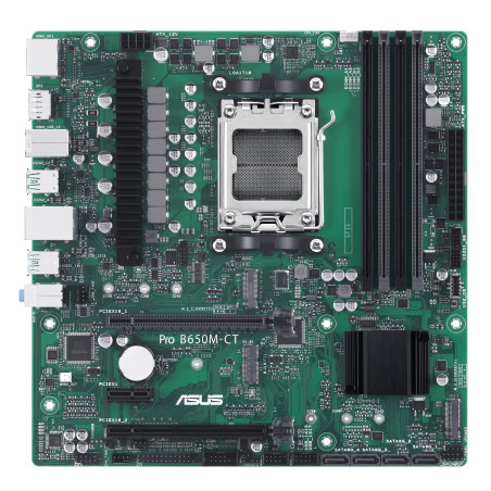 ASUS PRO B650M-CT-CSM – Carte mère PRO AMD AM5 B650 Micro-ATX (DDR5, PCIe 4.0, M.2 PCIe 5.0, HDMI, USB 3.2 Gen 2, USB 3.2 Gen 1