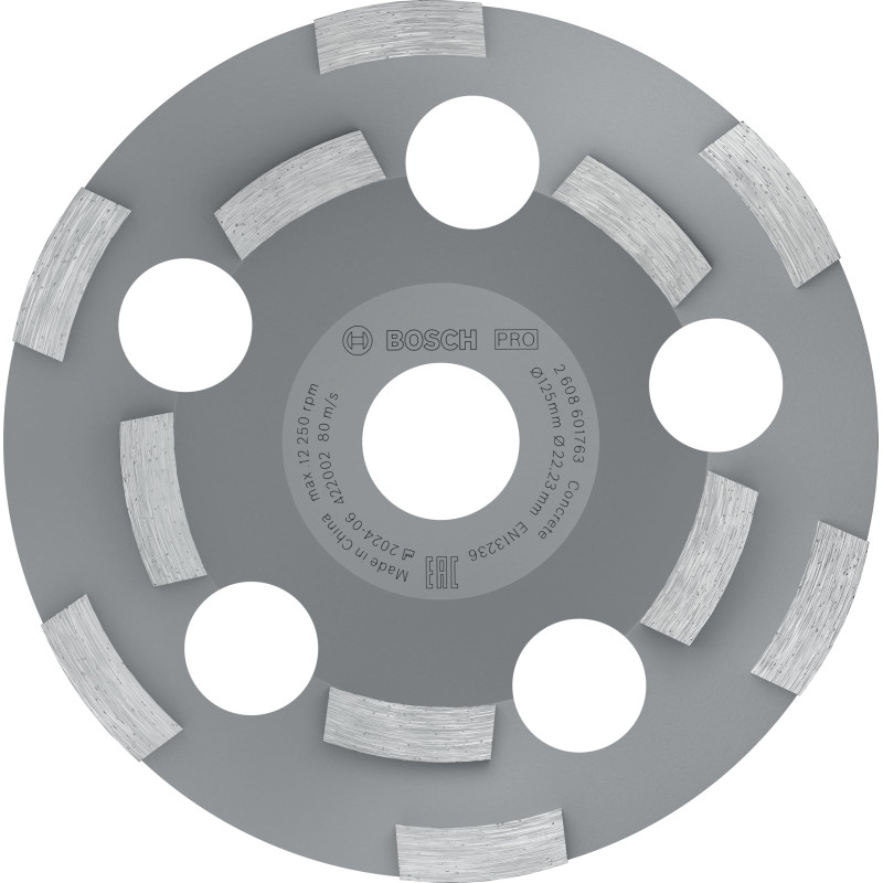 Bosch 1x Meules assiettes diamantées PRO Abrasive pour alésage 22,23 et meuleuses à béton (pour Briques silicocalcaires, Brique, Bosch 1x Meules assiettes diamantées PRO Abrasive pour alésage 22,23 et meuleuses à béton (pour Briques silicocalcaires, Brique,