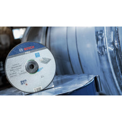 Bosch 1x Disque abrasif PRO Stainless Steel Longlife pour grande meuleuse angulaire et alésage 22,23 mm (pour Acier inoxydable, 