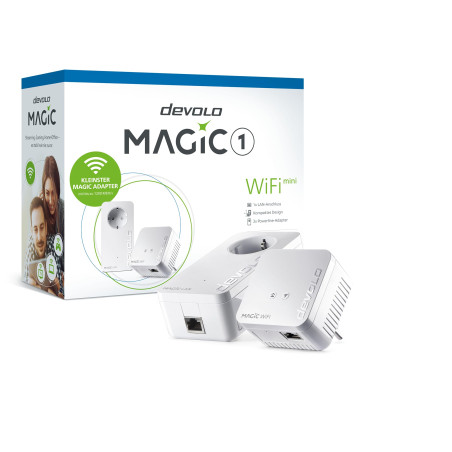 Devolo Magic 1 WiFi Mini Starter Kit Powerline WLAN Network Kit 400 Mbit/s
