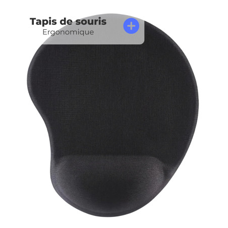 APM 570083 - Tapis de Souris Avec Repose Poignet Gel - Tapis Souris Ergonomique - Repose Poignet Clavier - Tapis de Souris Ergon