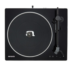 Aiwa APX-680BT: Tourne-Disque Bluetooth, 2 Vitesses 33/45 TR/Min, Capsule en Aluminium magnétique, Bras équilibré