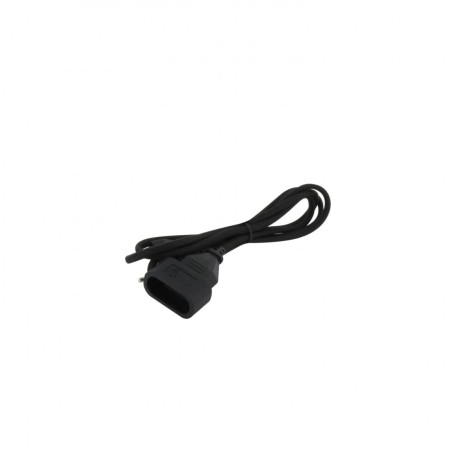 Rallonge électrique Textile 1.5m - Noir - Chacon
