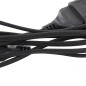 Rallonge électrique Textile 1.5m - Noir - Chacon