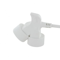 Prolongateur Double tête 5m - Blanc - Chacon