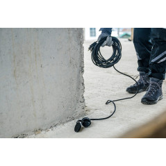 Brennenstuhl 1166810 Cordon prolongateur pour Chantier IP44 H07RN-F 3G2,5, Noir, 10 m