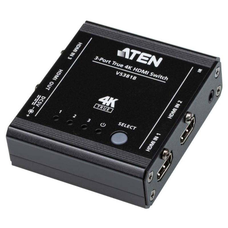 ATEN VS381B Commutateur HDMI 3 Ports True 4K