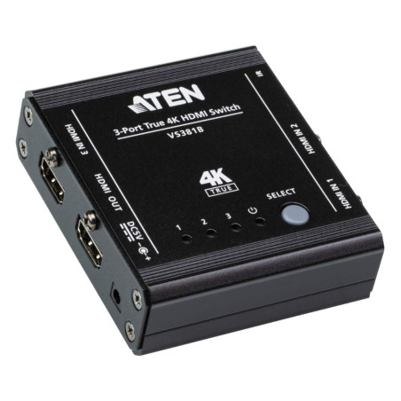 ATEN VS381B Commutateur HDMI 3 Ports True 4K