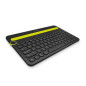 Logitech K480 Noir, Vert Bluetooth Russe