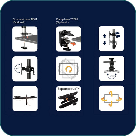 Aavara DS410 60" Fixed flat panel floor stand Noir socle d'écrans plats - Socles d'écrans plats (Noir, Fixed flat panel floor st