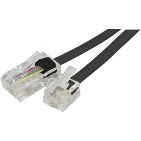 Dexlan Cordon téléphonique RJ11 vers RJ45 2 m Noir