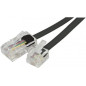 Dexlan Cordon téléphonique RJ11 vers RJ45 2 m Noir Dexlan Cordon téléphonique RJ11 vers RJ45 2 m Noir