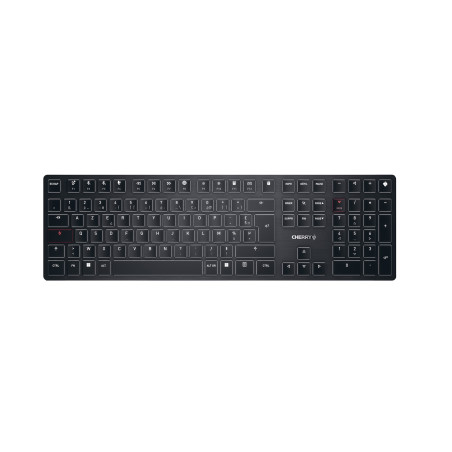 CHERRY KW X ULP, Clavier mécanique Haut de Gamme Ultra-Plat, Disposition française (AZERTY) Clavier Compact Multi-appareils Jusq