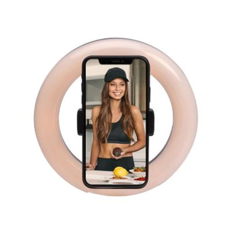 Vlogging Kit Eclairage Anneau Blanc L Diamètre 20cm Trépied 1.6m Noir Bigben