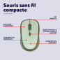 Trust Yvi+ Souris sans Fil Silencieuse avec Conception Durable, 800-1600 DPI, pour Gauchers et Droitiers, Récepteur USB Stockabl Trust Yvi+ Souris sans Fil Silencieuse avec Conception Durable, 800-1600 DPI, pour Gauchers et Droitiers, Récepteur USB Stockabl