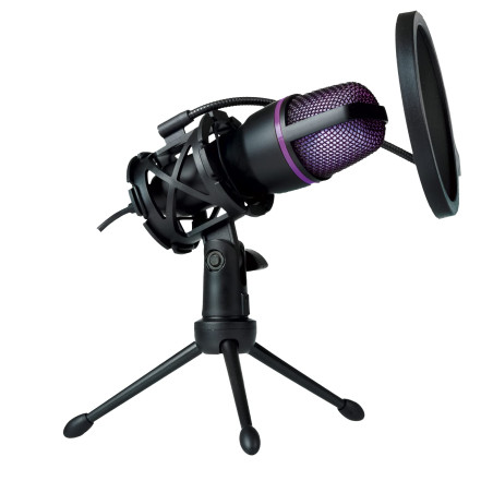 Onlan - MC-30 Microphone de Streaming - USB – Réduction de Bruit – Support Antichoc – Filtre Anti-Pop – Trépied Réglable - Strea