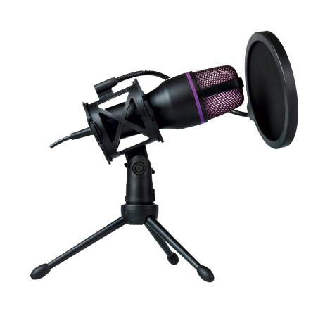 Onlan - MC-30 Microphone de Streaming - USB – Réduction de Bruit – Support Antichoc – Filtre Anti-Pop – Trépied Réglable - Strea