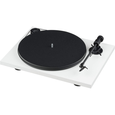 Pro-Ject Primary E Phono, Platine Vinyle Audiophile avec préamplificateur Phono intégré et Sortie Phono/Line commutable (Blanc)