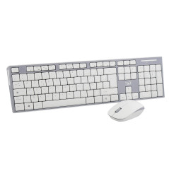 T’NB Clavier et Souris sans Fil Radiofréquence, Clavier AZERTY Français, Compact, Confortable Et Silencieux, Raccourcis Multiméd