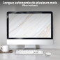 T’NB Clavier et Souris sans Fil Radiofréquence, Clavier AZERTY Français, Compact, Confortable Et Silencieux, Raccourcis Multiméd T’NB Clavier et Souris sans Fil Radiofréquence, Clavier AZERTY Français, Compact, Confortable Et Silencieux, Raccourcis Multiméd